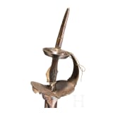 Khanda mit silberplattiertem Griff, Indien, um 1800