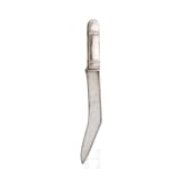 Silbermontiertes Messer, Nepal, 19. Jhdt.