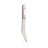 Silbermontiertes Messer, Nepal, 19. Jhdt.