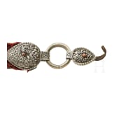 A Thai sword and a Tibetan silver sword belt, circa 1900