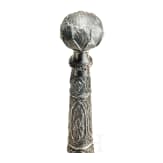 Silbermontierter Dha, Myanmar, um 1900