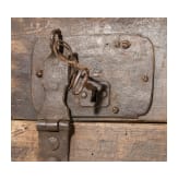 A heavy German wooden neck-block, 17th/18th century