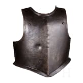 Kugelfeste K&uuml;rassierbrust, norddeutsch oder Niederlande, 1. H&auml;lfte 17. Jhdt.