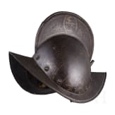 Goldgefasster, geschw&auml;rzter Morion, Sachsen, um 1600