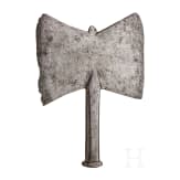 An German iron butcher's hatchet, 16th/17th century
