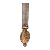 A small gilt German left-hand-dagger, circa 1600