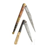 Zwei Klappmesser (Navachas), S&uuml;dfrankreich oder Spanien, um 1900