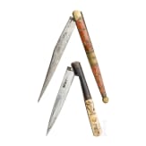 Zwei Klappmesser (Navachas), S&uuml;dfrankreich oder Spanien, um 1900