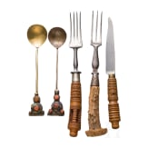 Besteck, alpenl&auml;ndisch und L&ouml;ffel, orientalisch, 19. Jhdt.