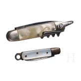 Zwei Miniatur-Taschenmesser, deutsch, um 1900