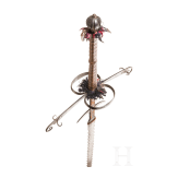 Gro&szlig;er Bidenh&auml;nder mit geflammter Klinge, s&uuml;ddeutsch/Schweiz, um 1580