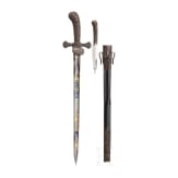 Luxus-Hirschf&auml;nger mit seltener Eisenmontierung, Wester & Cie, Solingen, um 1840/50