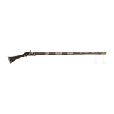 A Tunisian silver-mounted miquelet rifle, 19th century