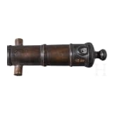 An English miniature cannon barrel, 18th/19th century