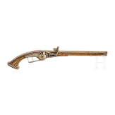 A long German wheellock pistol with lavish bone inlays, circa 1620