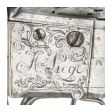 Ganzmetall Vierfach-Taschenwenderpistole, F.I. Sauvage in L&uuml;ttich, um 1750