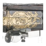 Ein Paar silbermontierte Steinschloss-Reisepistolen, Frankreich, um 1760