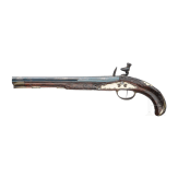 Silbermontierte Steinschlosspistole, Johann Andre Kuchenreuter, Regensburg, um 1770