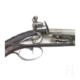 Silbermontierte Steinschlosspistole, wohl Braunschweig, um 1780