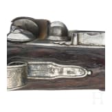 Silbermontierte Steinschlosspistole, wohl Braunschweig, um 1780