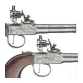 Ein Paar Steinschlossterzerole, wohl belgisch, um 1800