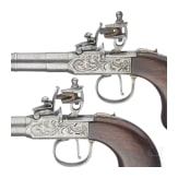 Ein Paar Steinschlossterzerole, wohl belgisch, um 1800