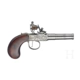 Ein Paar Steinschlossterzerole, wohl belgisch, um 1800
