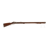 A heavy German percussion target rifle, circa 1780