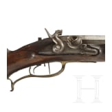 A heavy German percussion target rifle, circa 1780