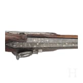 A German silver-mounted percussion pistol, circa 1780