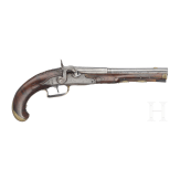 A German percussion pistol by Weigand in Frankfurt/Main, circa 1780