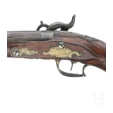 A German percussion pistol, circa 1800