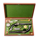 A cased pair of German percussion pistols by Johann Christoph Kuchenreuter in Steinweg near Regensburg, circa 1810