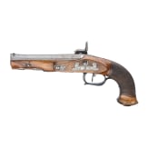 A percussion pistol, Liege, circa 1810