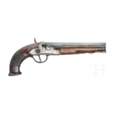 A German percussion pistol, circa 1810