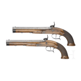 A pair of percussion pistols by Crause in Herzberg, Germany, ca. 1810