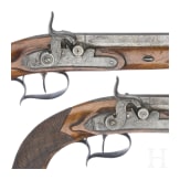 A pair of percussion pistols by Crause in Herzberg, Germany, ca. 1810
