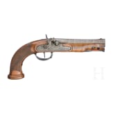 A pair of French percussion pistols, J. Maire, Plombieres, circa 1820