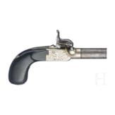 A percussion pocket pistol, Li&egrave;ge, circa 1830