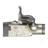 A percussion pocket pistol, Li&egrave;ge, circa 1830