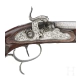 A German percussion pistol by Lorenz B&ouml;ssel in Suhl, circa 1830/40