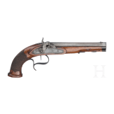 A pair of percussion pistols, G. Pistor, Schmalkalden, circa 1840