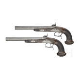 A pair of percussion pistols, Johann Adam Kuchenreuter, Regensburg, circa 1840