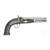 An English percussion pistol, circa 1840
