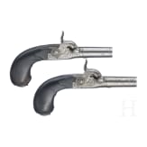 A pair of percussion pocket pistols, Li&egrave;ge, circa 1840