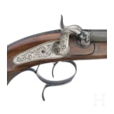 A cased pair of German percussion pistols by Tanner in Hanover, circa 1840