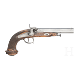 A French percussion pistol, circa 1840
