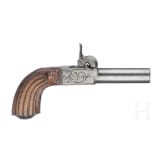 Four Belgian percussion boxlock pistols, circa 1840