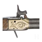 A boxlock pistol, probably Belgian, circa 1840