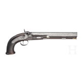 A percussion pistol by R. Constable in Philadelphia, USA, ca. 1840